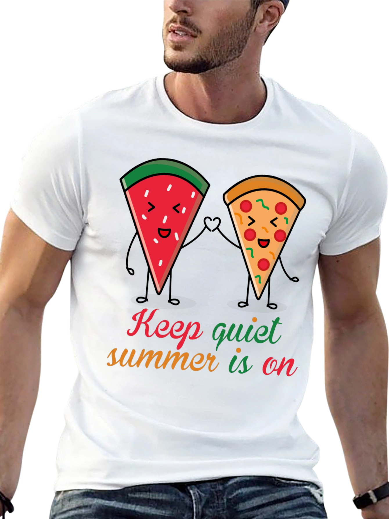Summer Fun T-Shirt: Watermelon & Pizza Pals