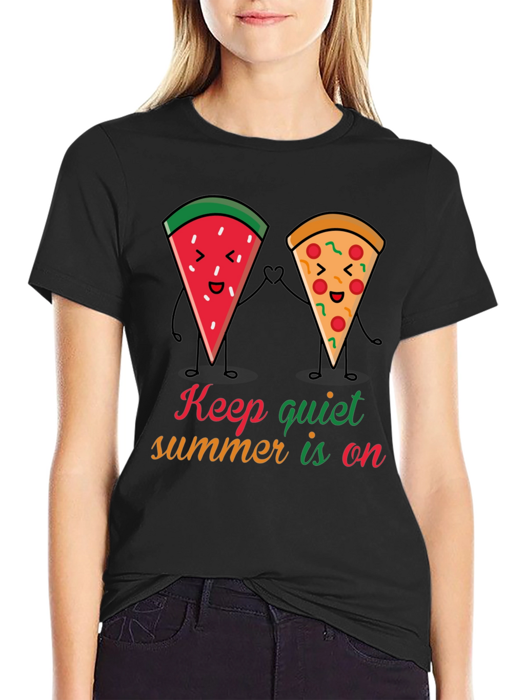 Summer Fun T-Shirt: Watermelon & Pizza Pals