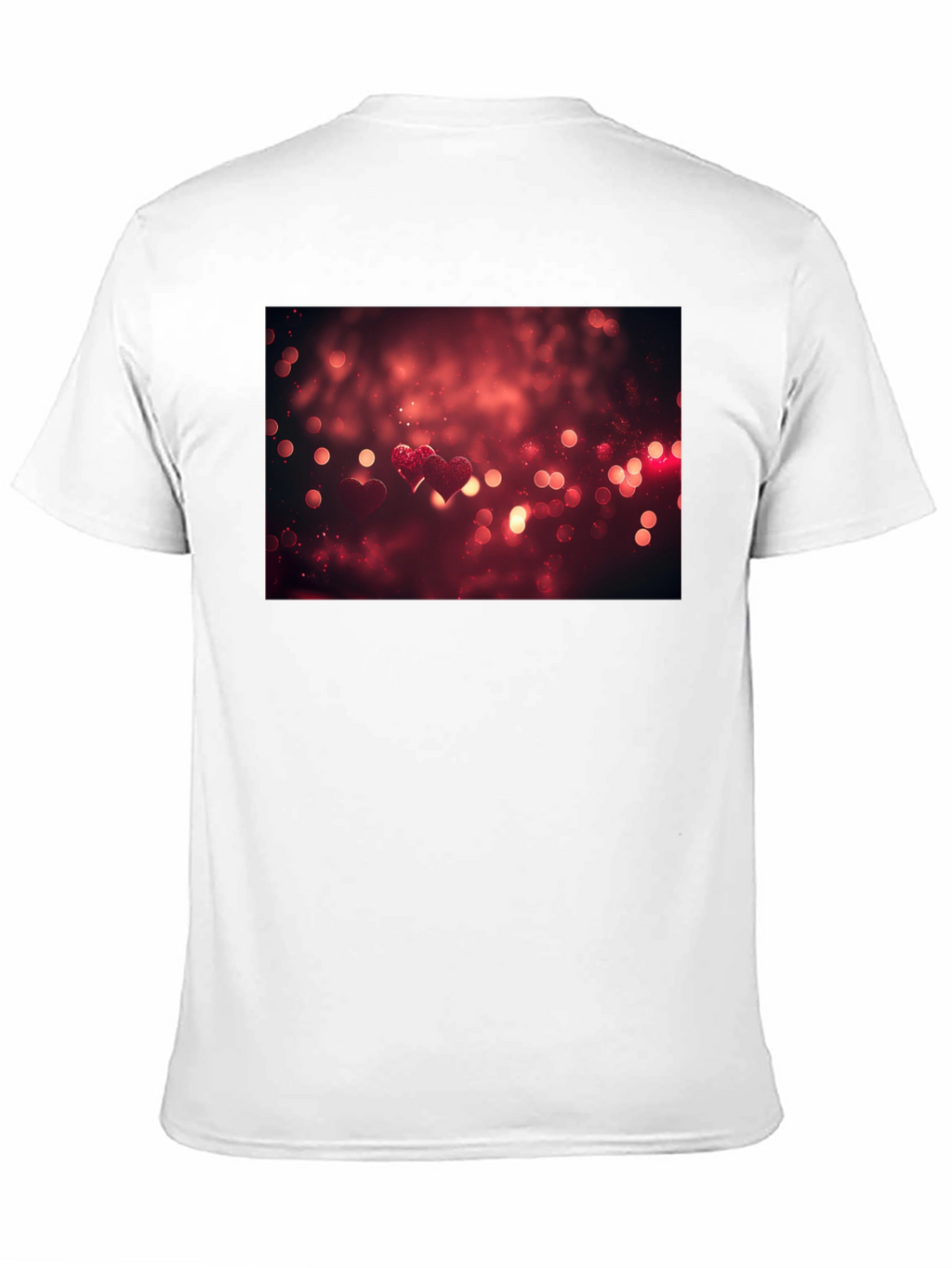 Heart Bokeh Graphic Tee - Black