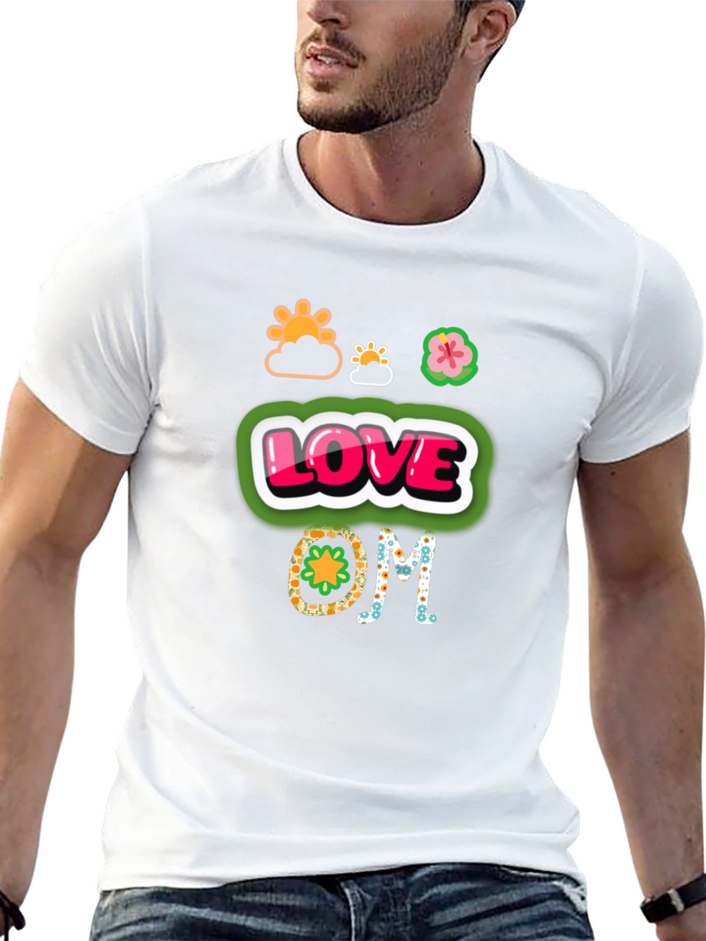 Love OM Graphic Tee - Black