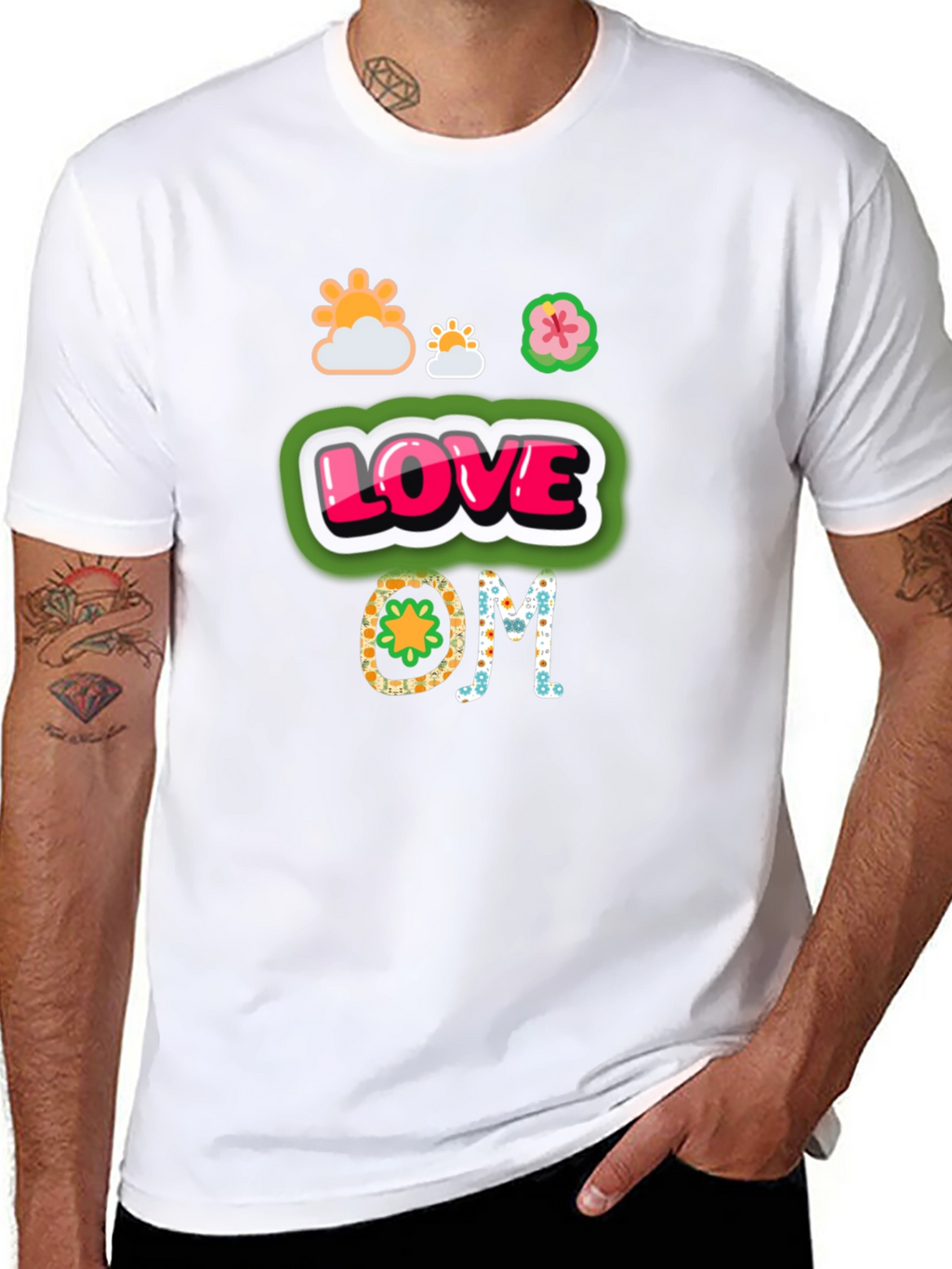 Love OM Graphic Tee - Black