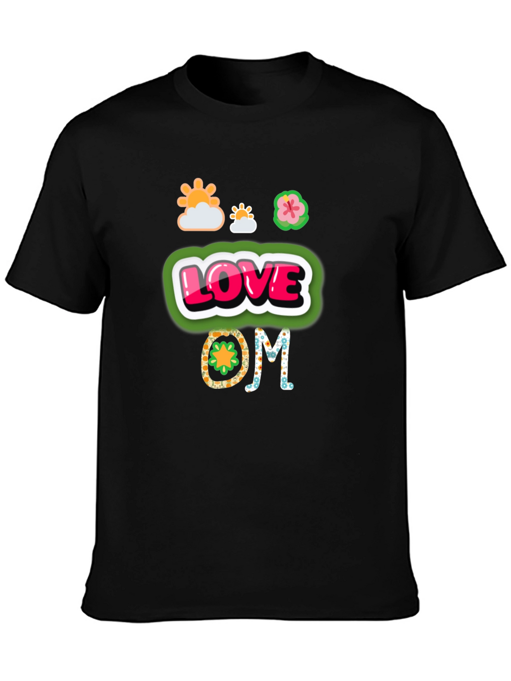 Love OM Graphic Tee - Black