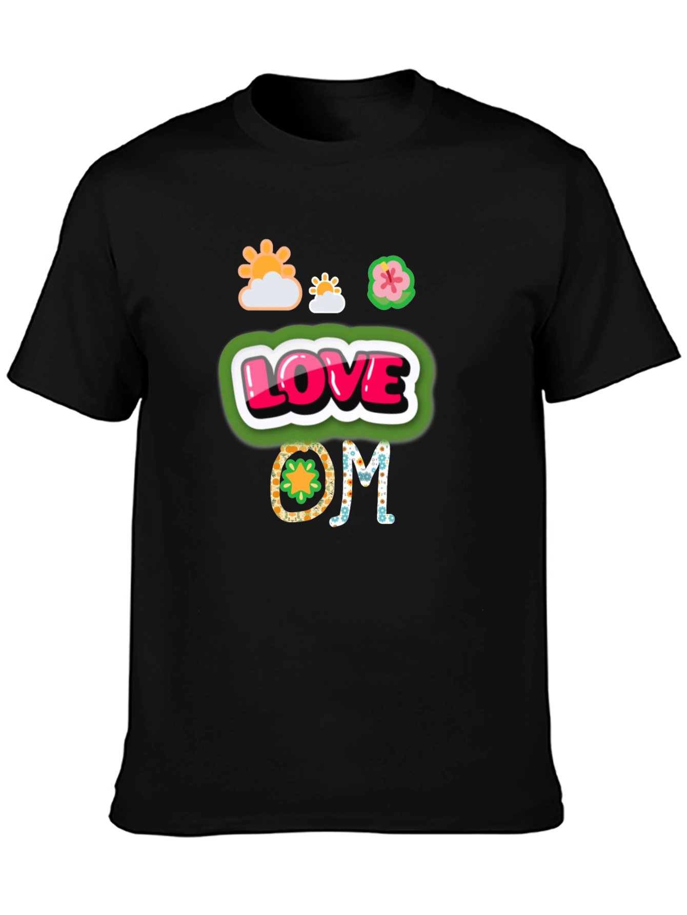Love OM Graphic Tee - Black