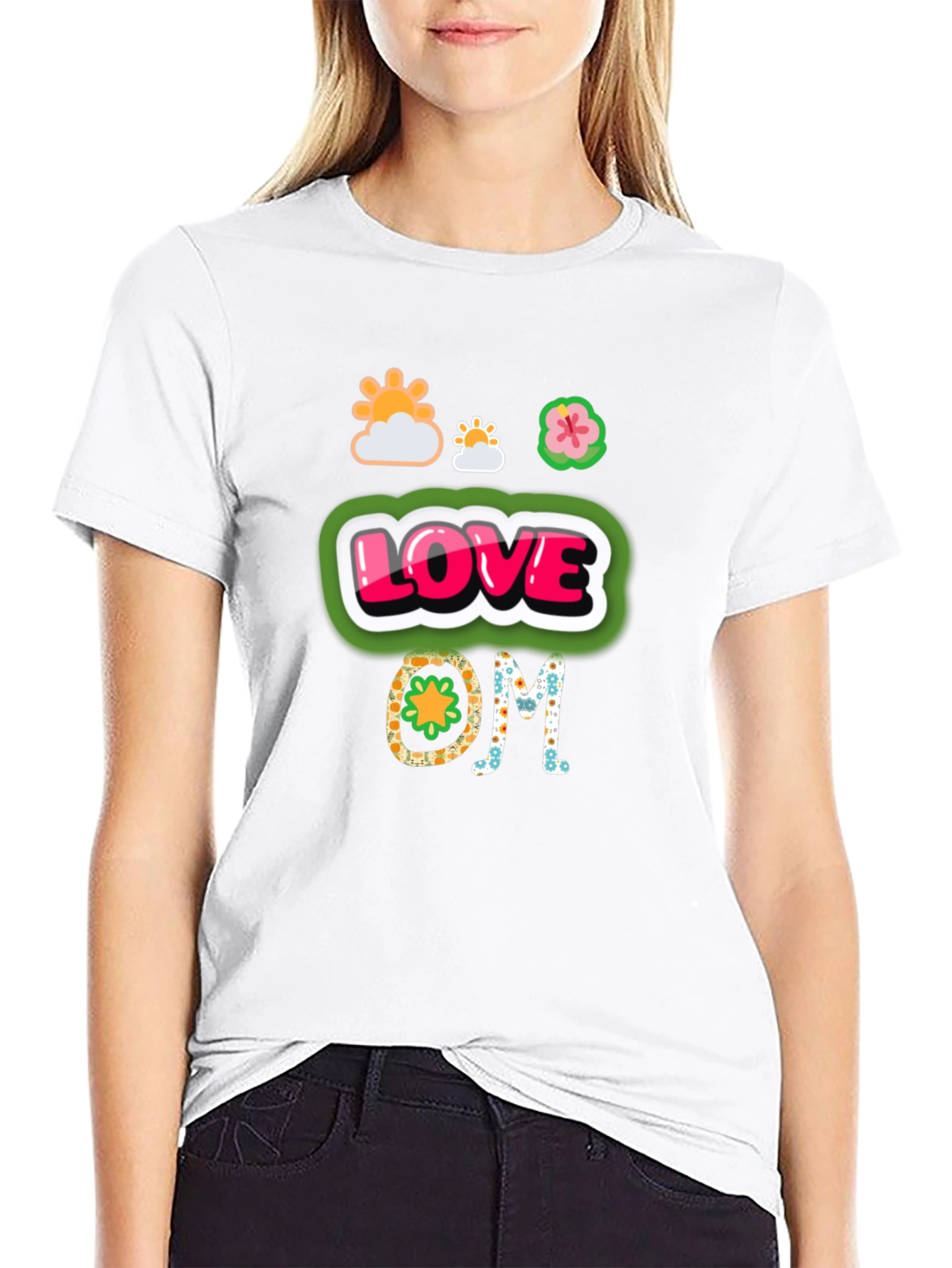 Love OM Graphic Tee - Black