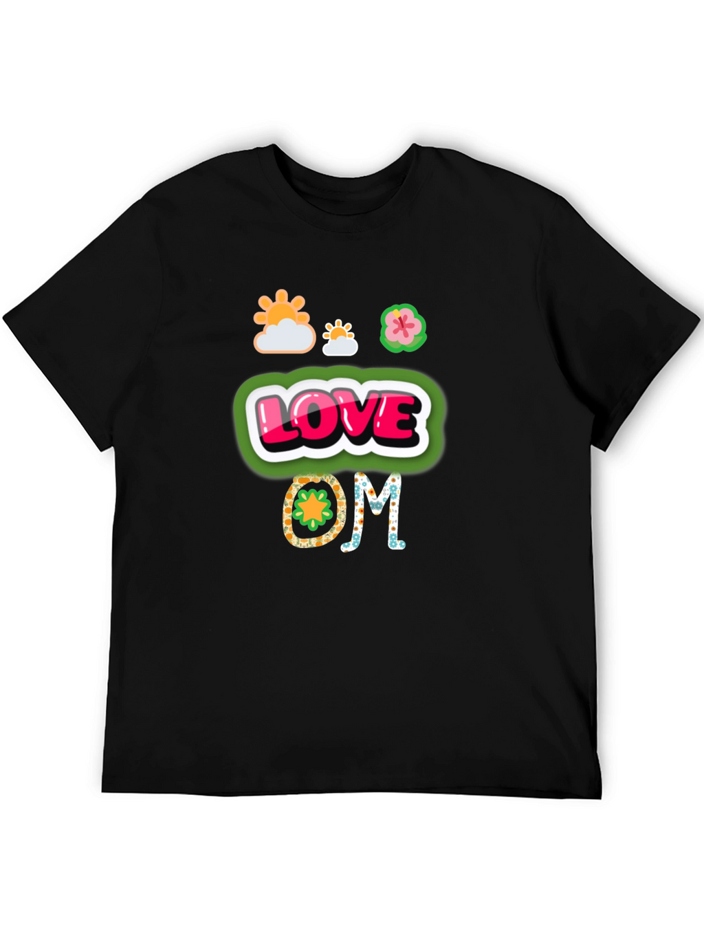 Love OM Graphic Tee - Black