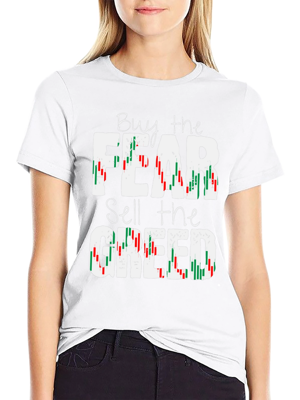 Buy Fear Sell Greed Stock Market T-Shirt