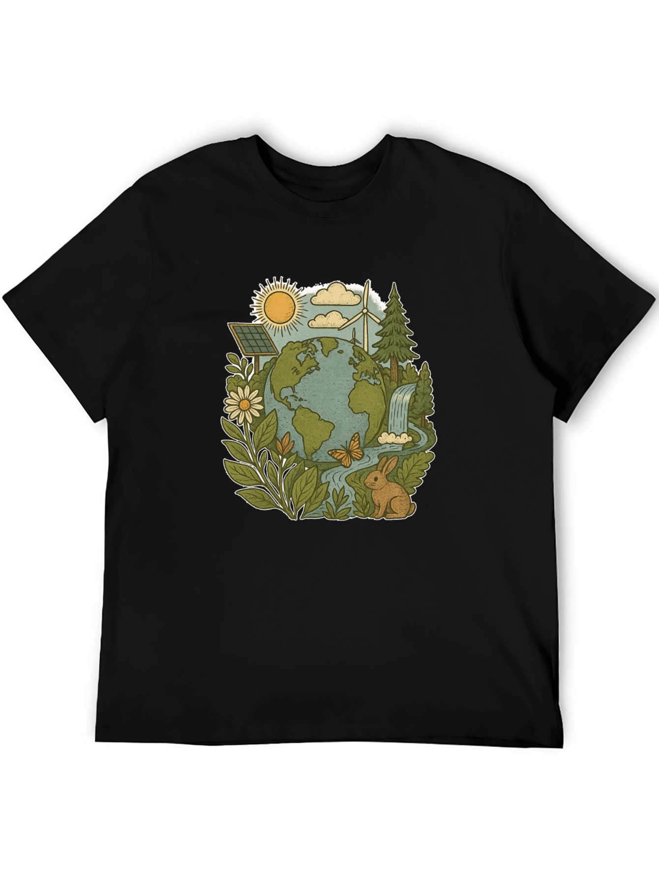 Eco-Friendly Planet Graphic Tee
