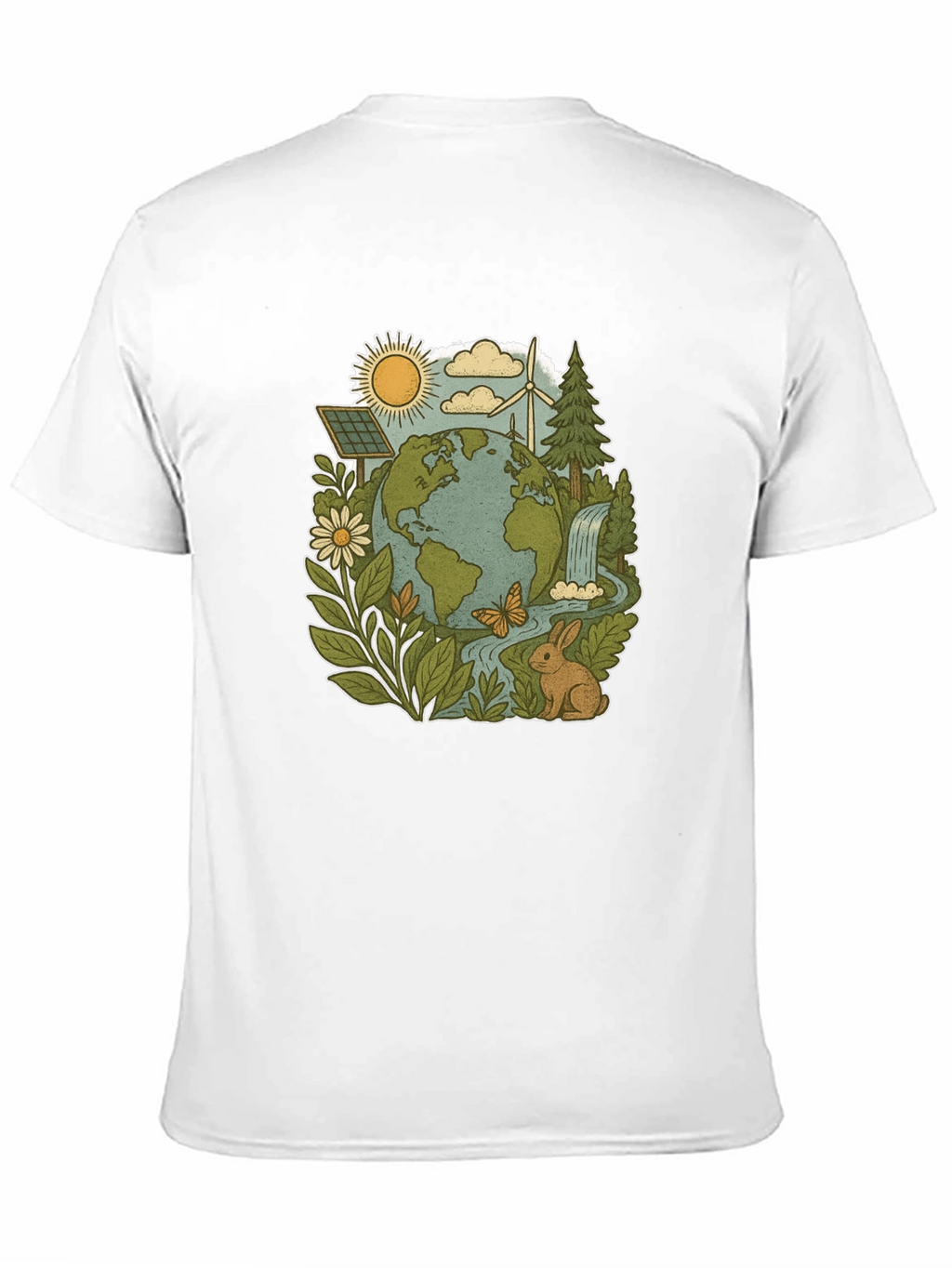 Eco-Friendly Planet Graphic Tee