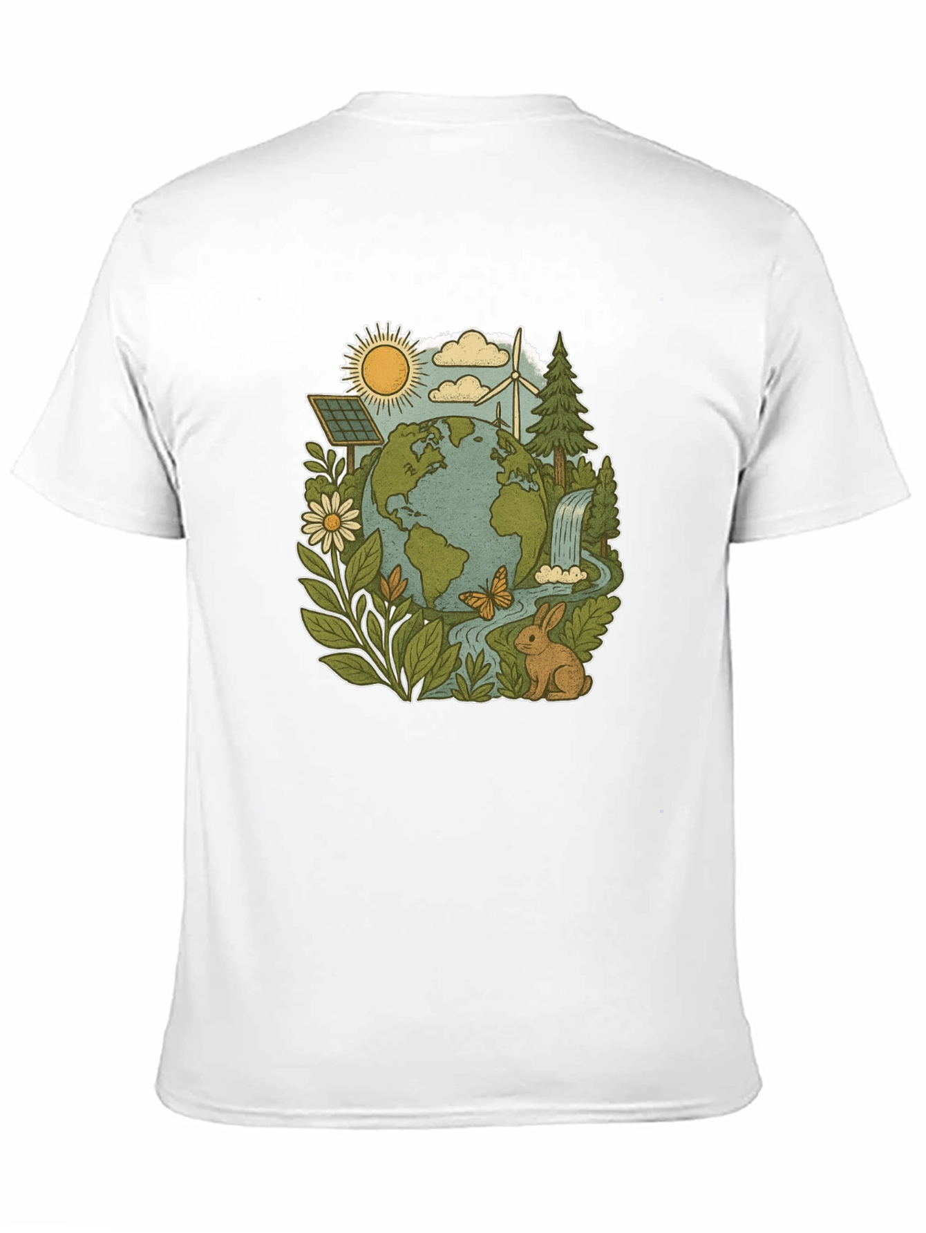 Eco-Friendly Planet Graphic Tee