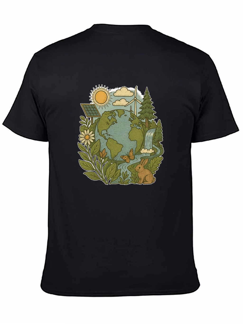 Eco-Friendly Planet Graphic Tee