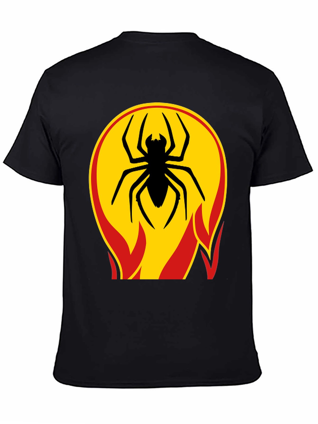 Spider on Fire T-Shirt - Bold Graphic Tee