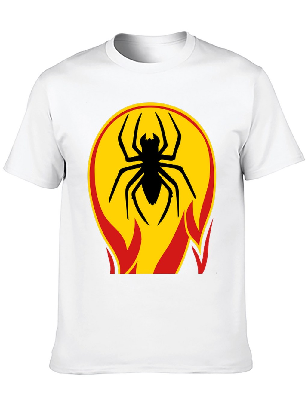 Spider on Fire T-Shirt - Bold Graphic Tee