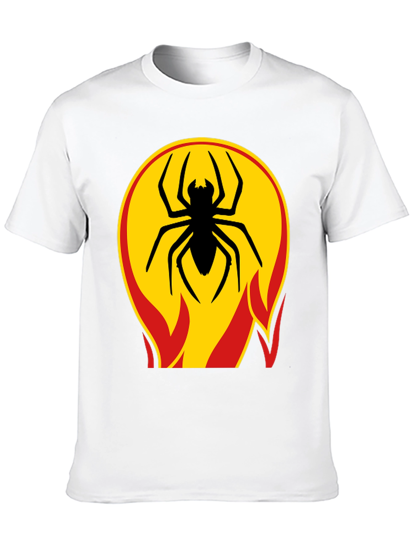 Spider on Fire T-Shirt - Bold Graphic Tee
