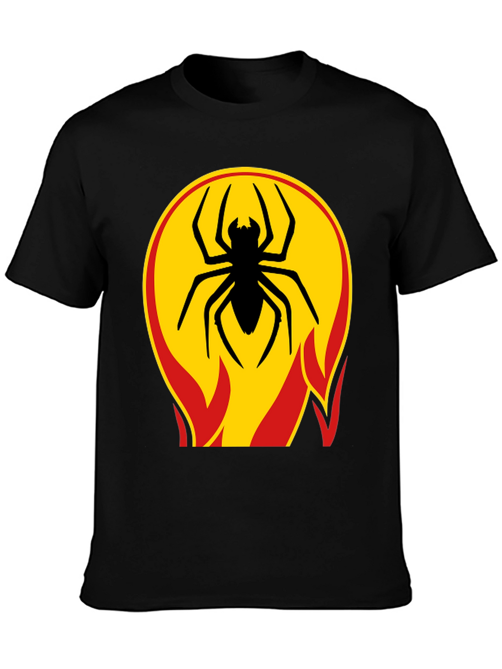 Spider on Fire T-Shirt - Bold Graphic Tee