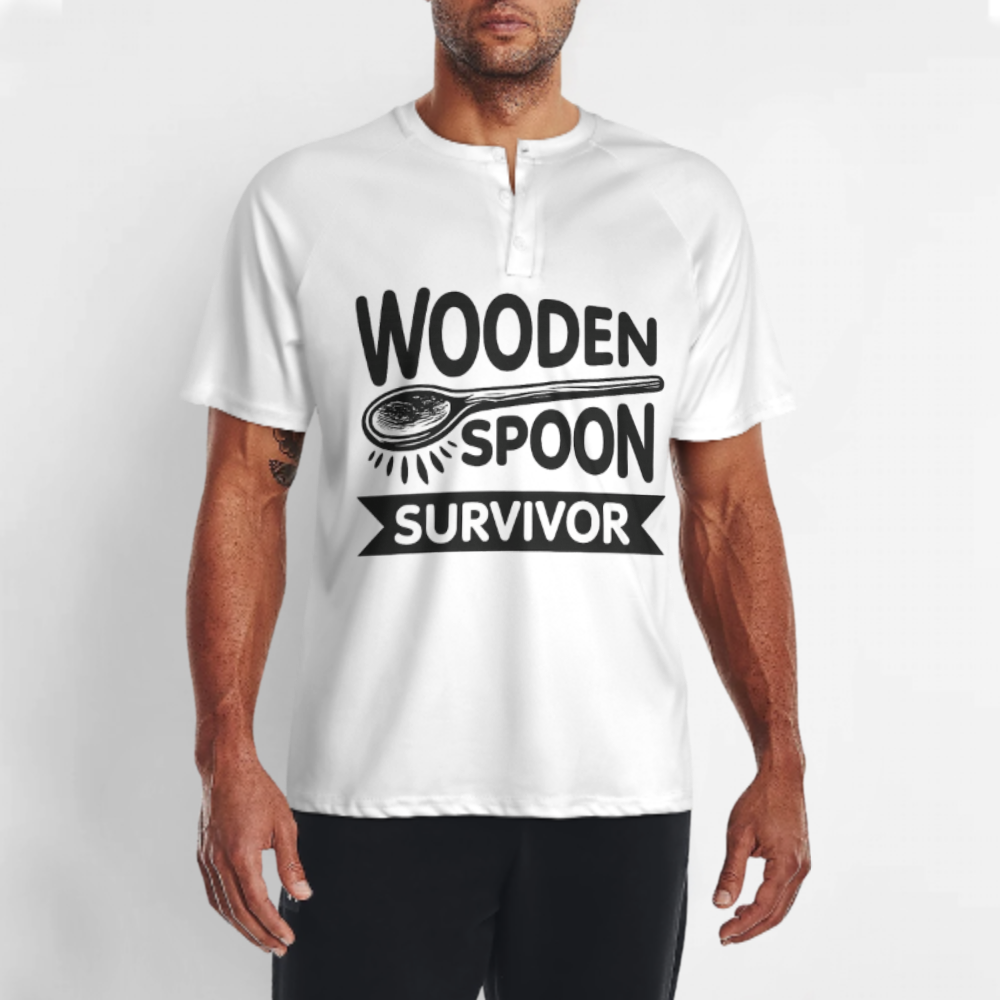 Wooden Spoon Survivor Funny Cooking Graphic T-Shirt – Retro Kitchen Humor Unisex Tee(z317)