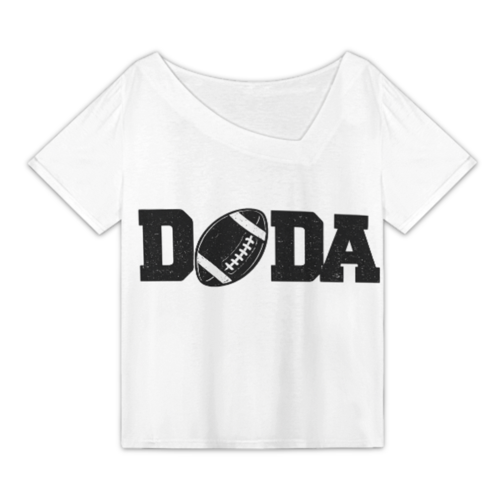 Funny Football Dad Graphic Tee – Vintage “DODA” Sports Shirt for Proud Football Fathers(z360)