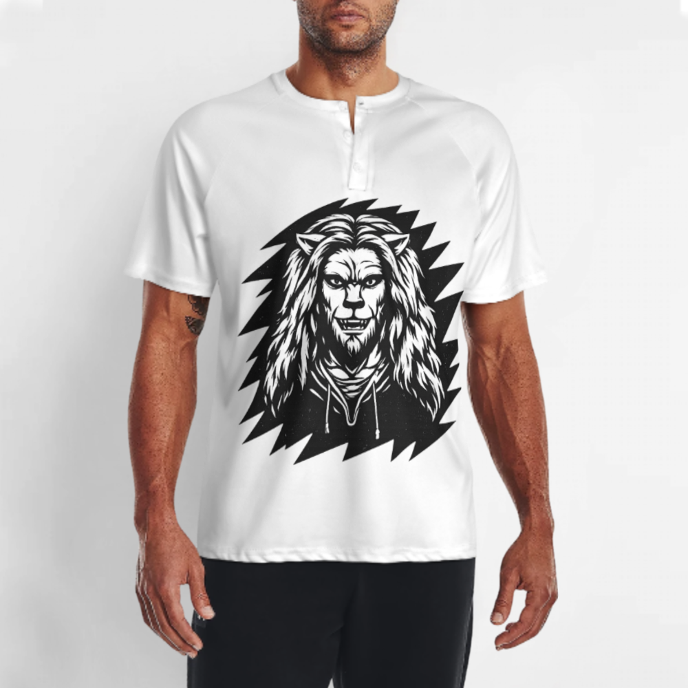 Fierce Lion Warrior Graphic Tee – Bold Streetwear Animal King T-Shirt for Men(z311)