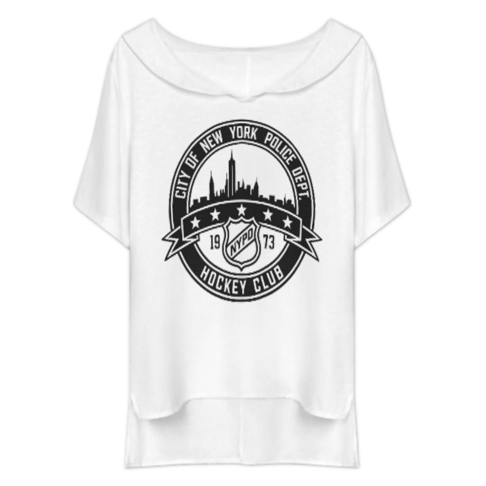 New York Police Hockey Club Graphic T-Shirt – Vintage Sports Style Urban Fan Tee(z327)