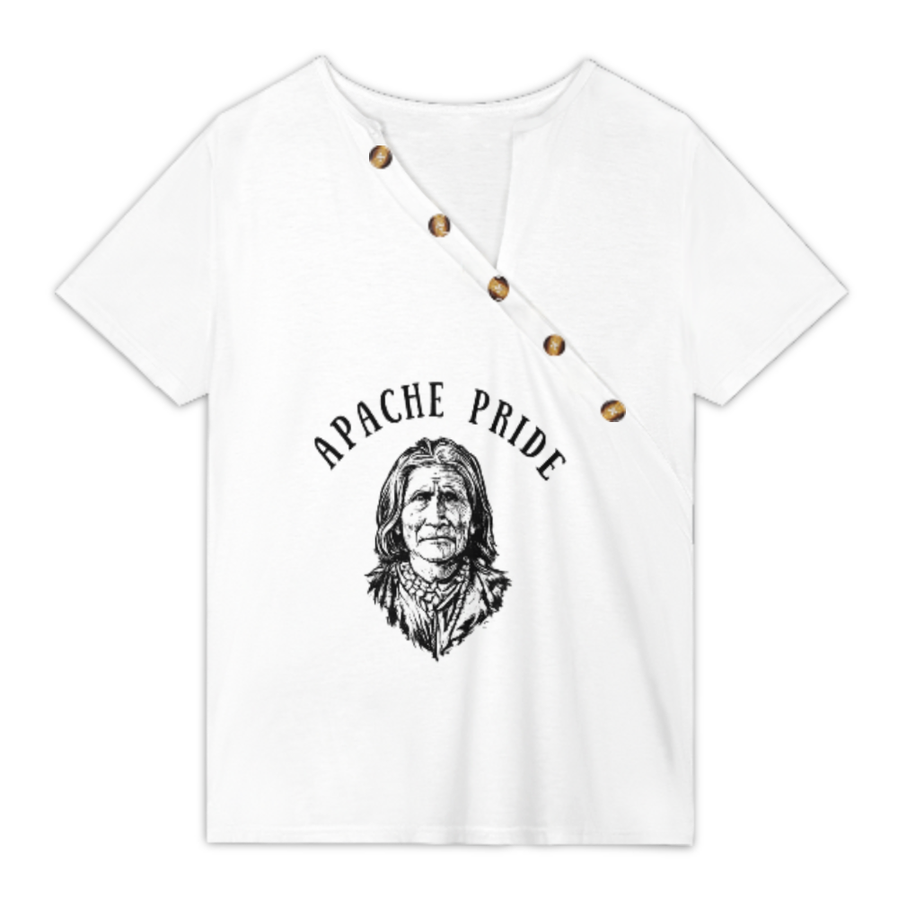 Apache Pride Vintage Graphic Tee – Native Inspired Western Style Shirt for Men & Women(z347)