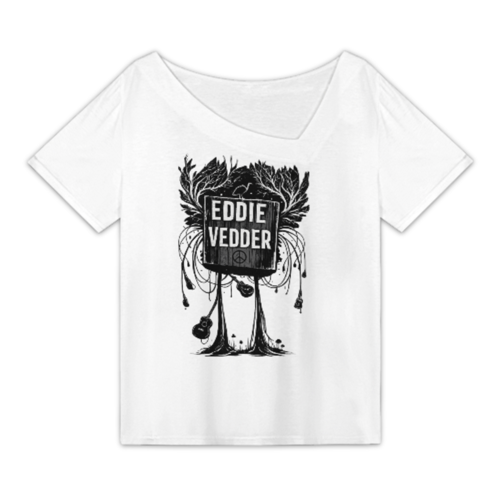 Eddie Vedder Vintage Graphic Tee – Artistic Rock Music Inspired Shirt for Women(z352)