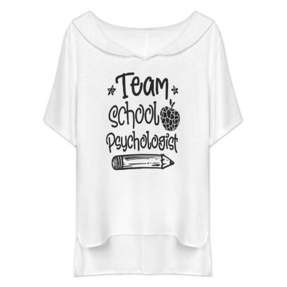 Team School Psychologist Graphic T-Shirt – Cute Teacher Support Staff Tee for School Counseling & Education Lovers(z326)