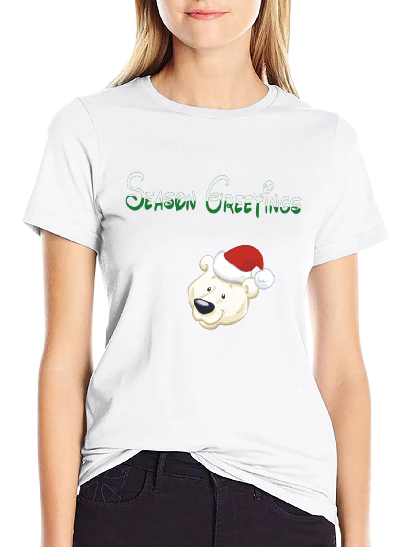 Season Greetings Polar Bear Christmas T-Shirt