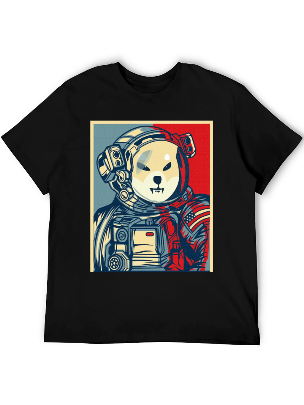 Dogecoin Astronaut Black T-Shirt - Meme to the Moon!