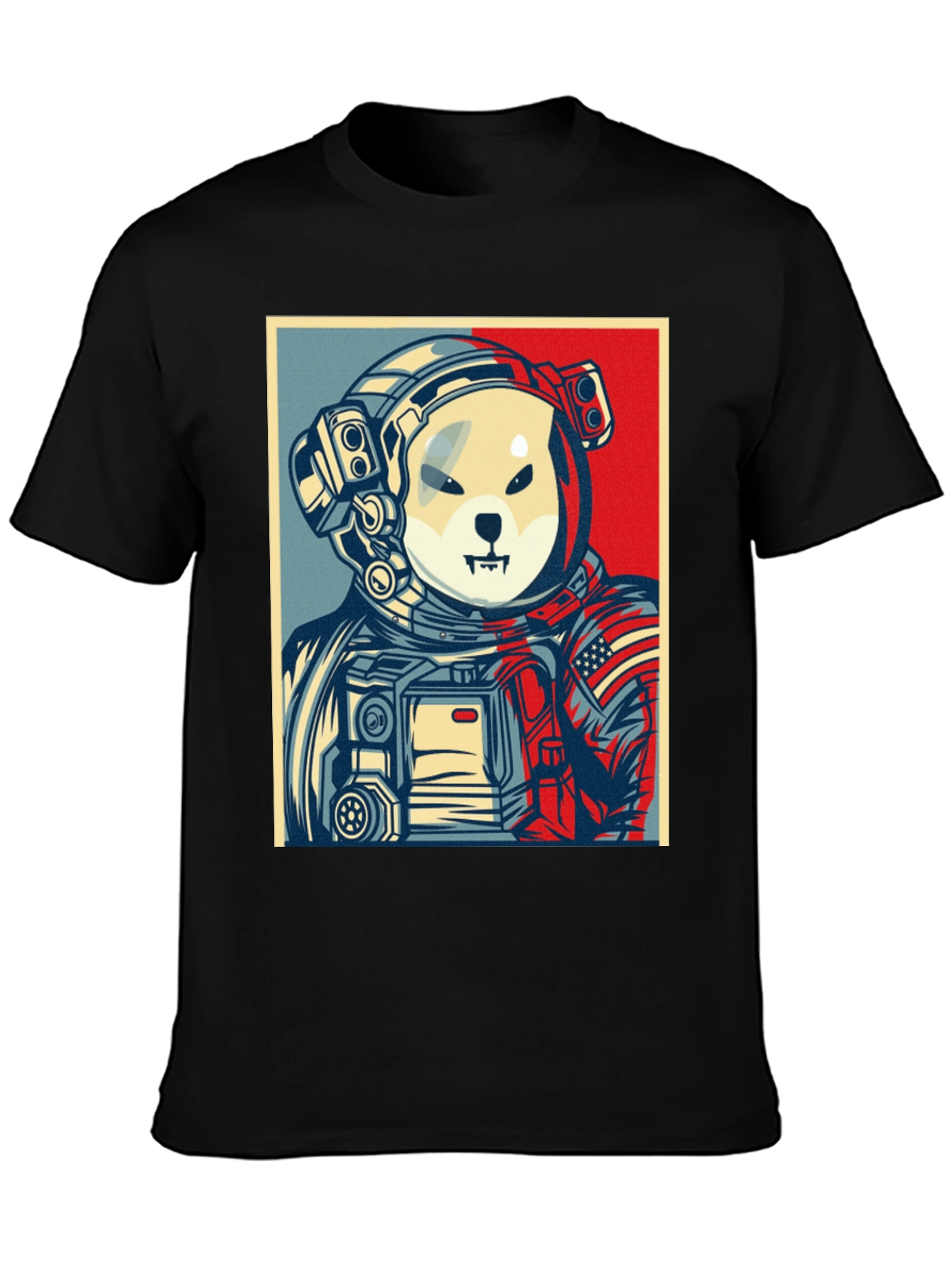 Dogecoin Astronaut Black T-Shirt - Meme to the Moon!