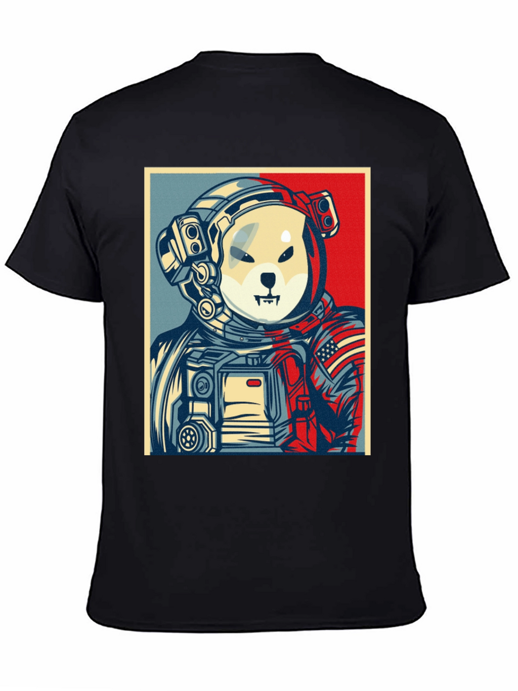 Dogecoin Astronaut Black T-Shirt - Meme to the Moon!