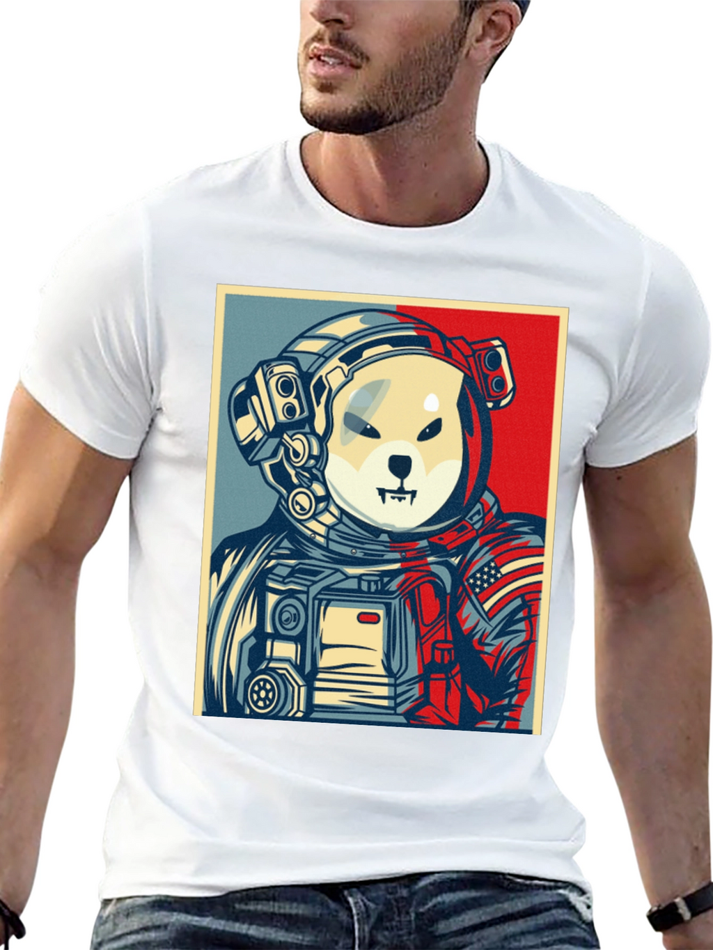Dogecoin Astronaut Black T-Shirt - Meme to the Moon!