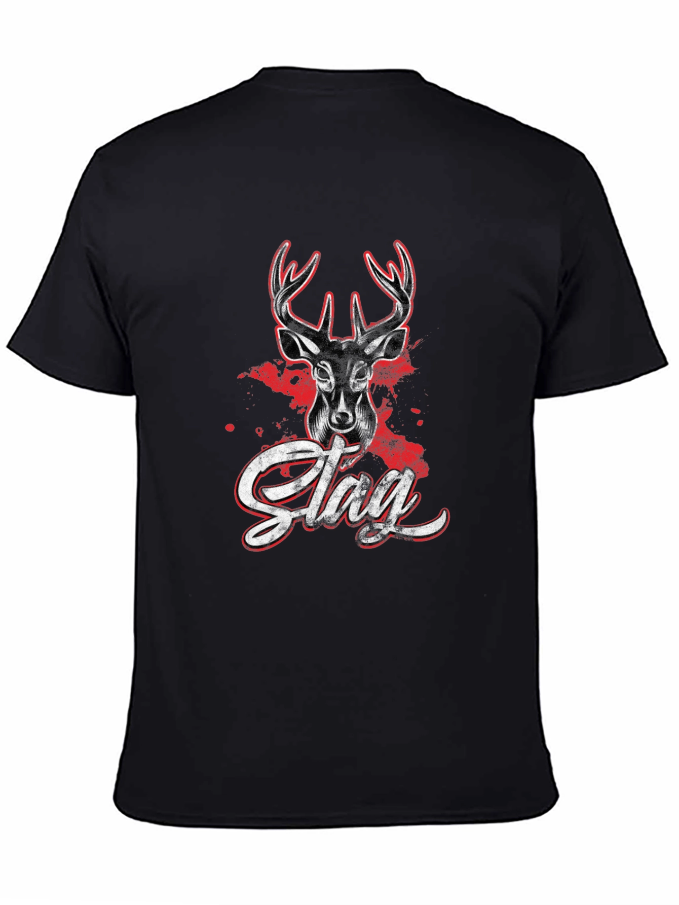 Stag Graphic T-Shirt - Mens Casual Tee
