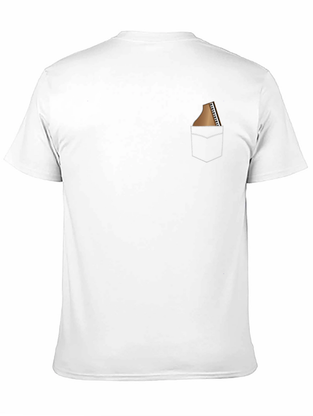 Piano Pocket T-Shirt - Musician Novelty Tee