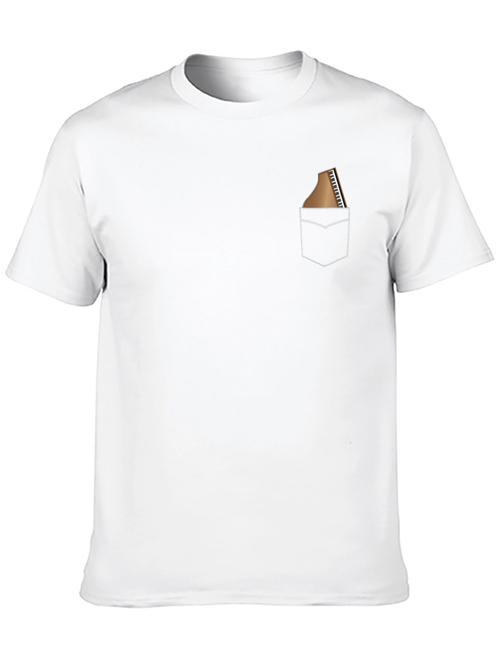 Piano Pocket T-Shirt - Musician Novelty Tee
