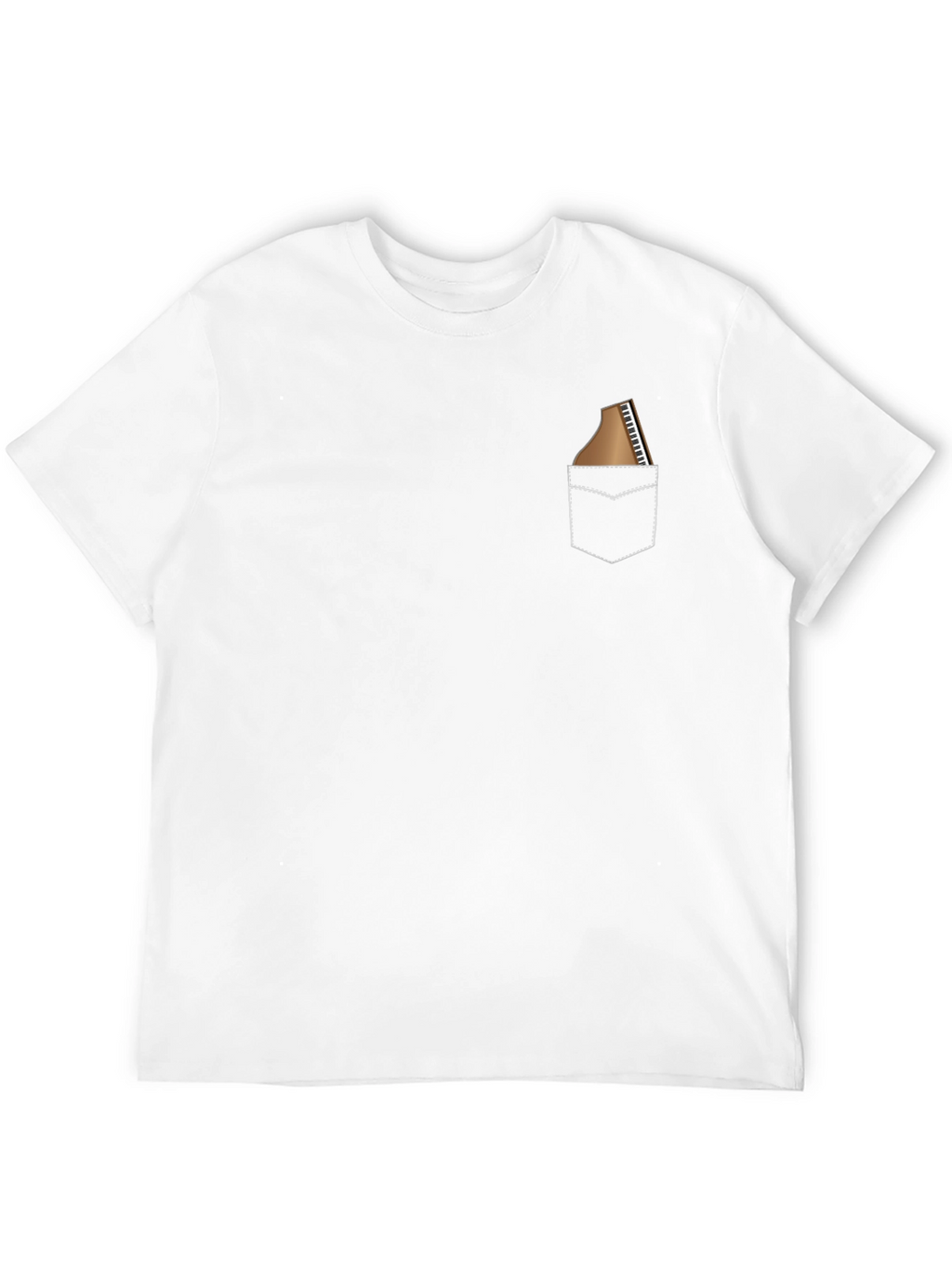 Piano Pocket T-Shirt - Musician Novelty Tee