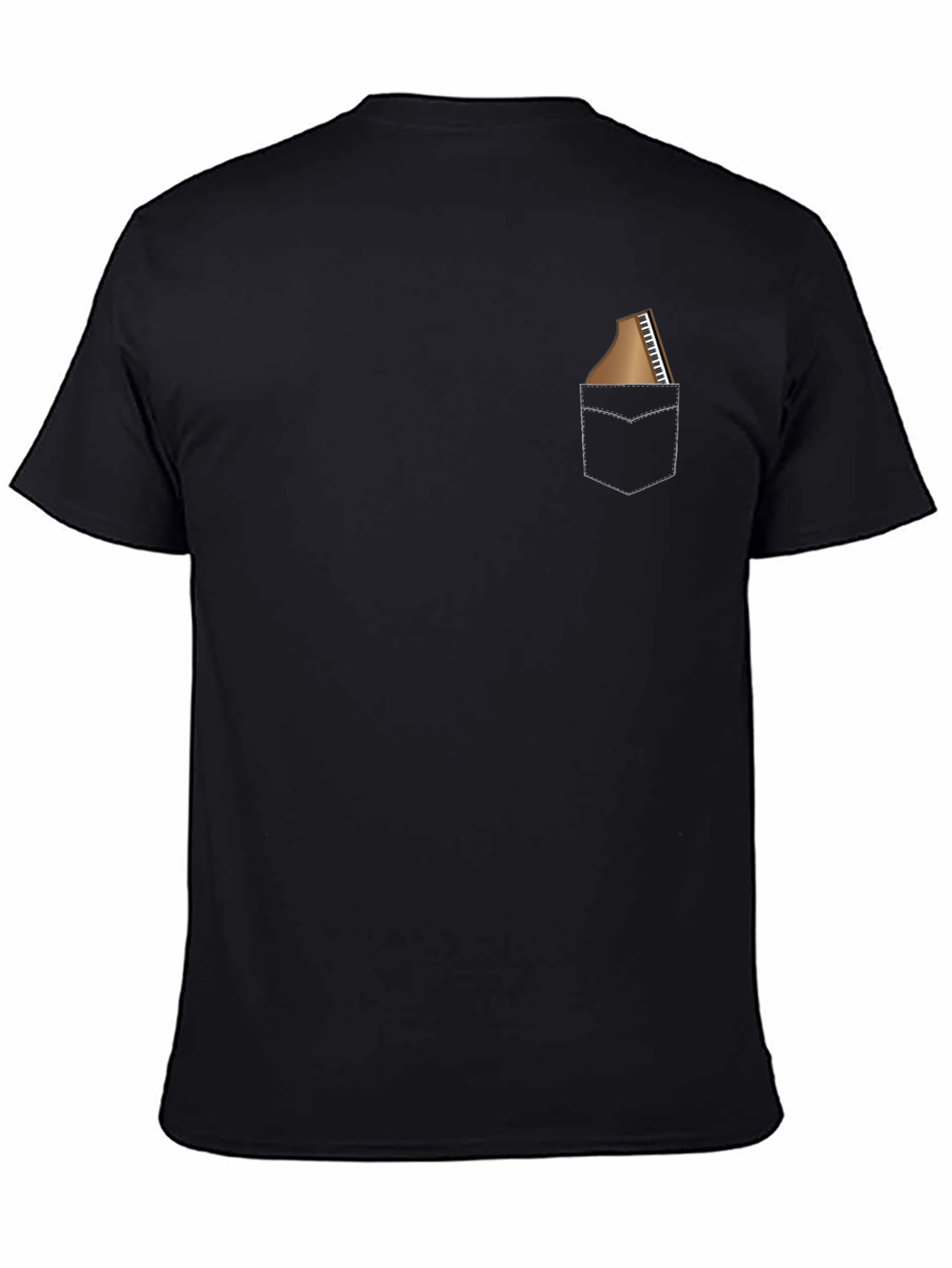 Piano Pocket T-Shirt - Musician Novelty Tee