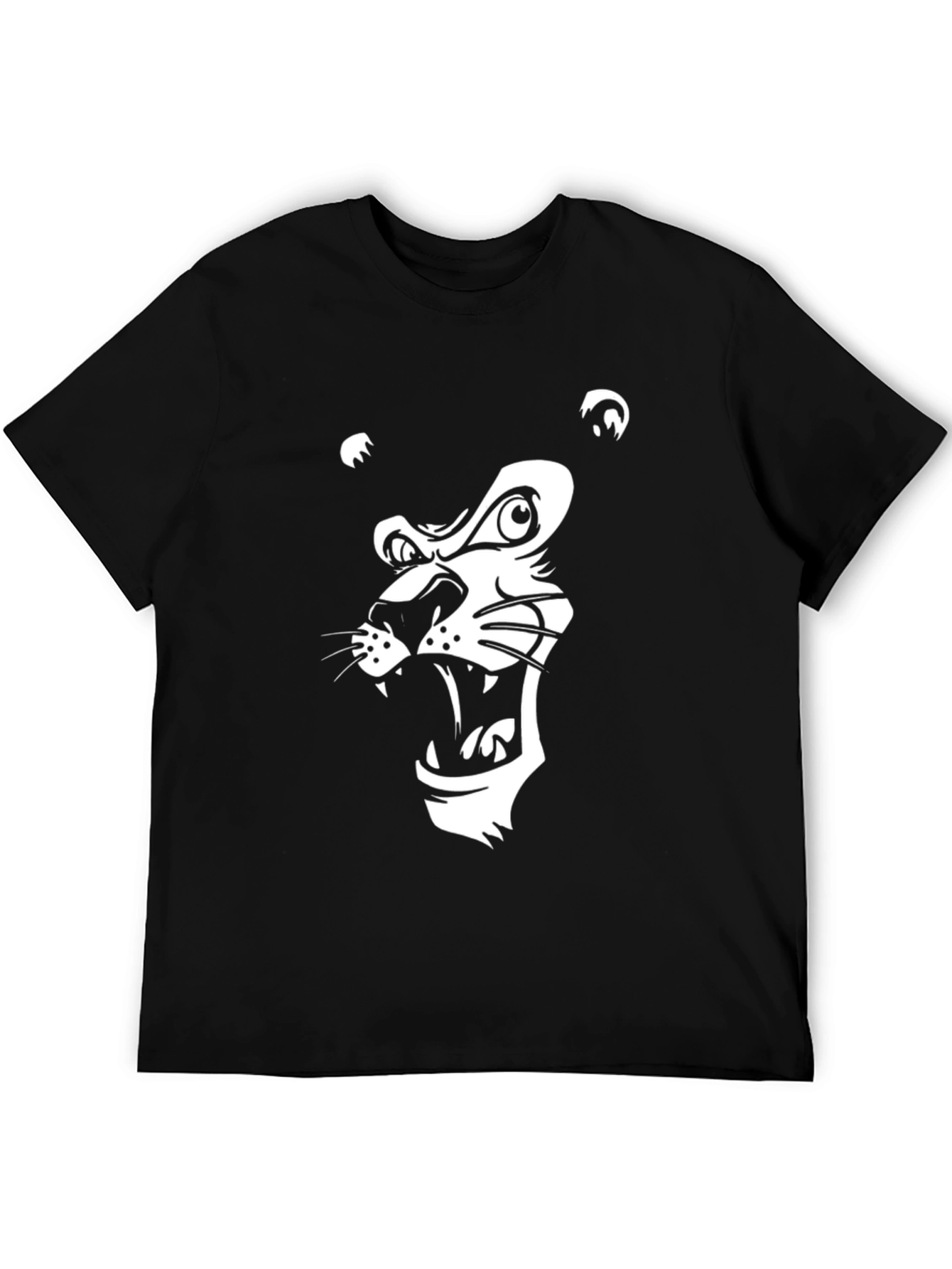 Black Lion Graphic Tee - Fierce Style