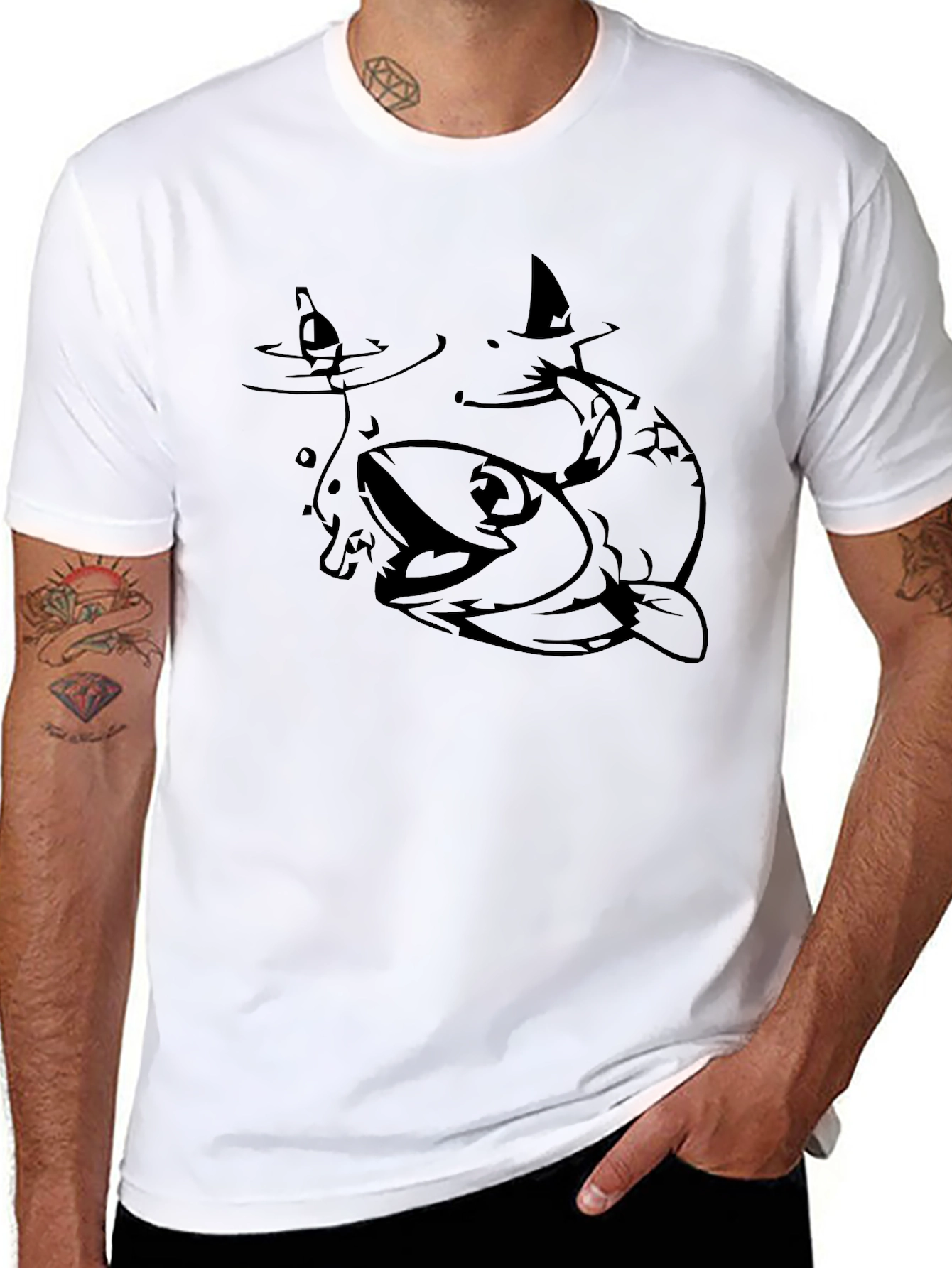 Fishing T-Shirt - Bass Catching Bait
