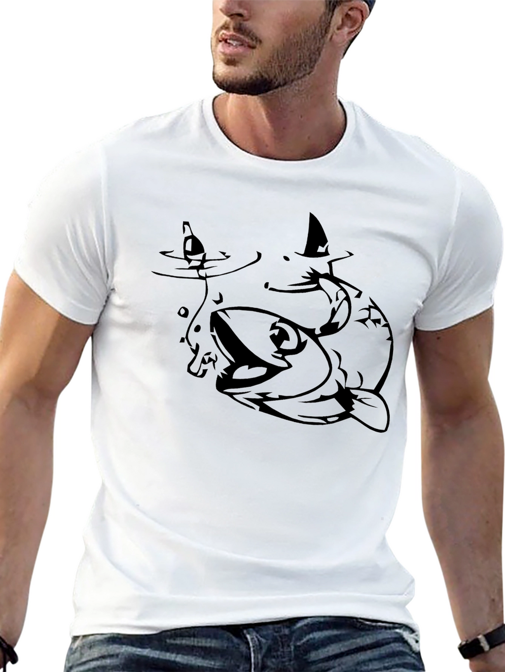 Fishing T-Shirt - Bass Catching Bait