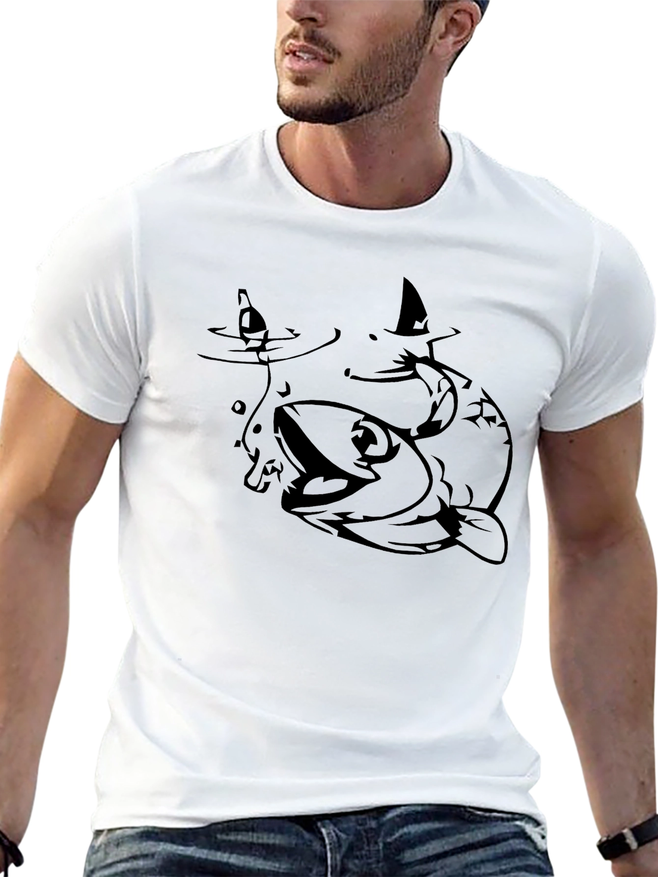 Fishing T-Shirt - Bass Catching Bait