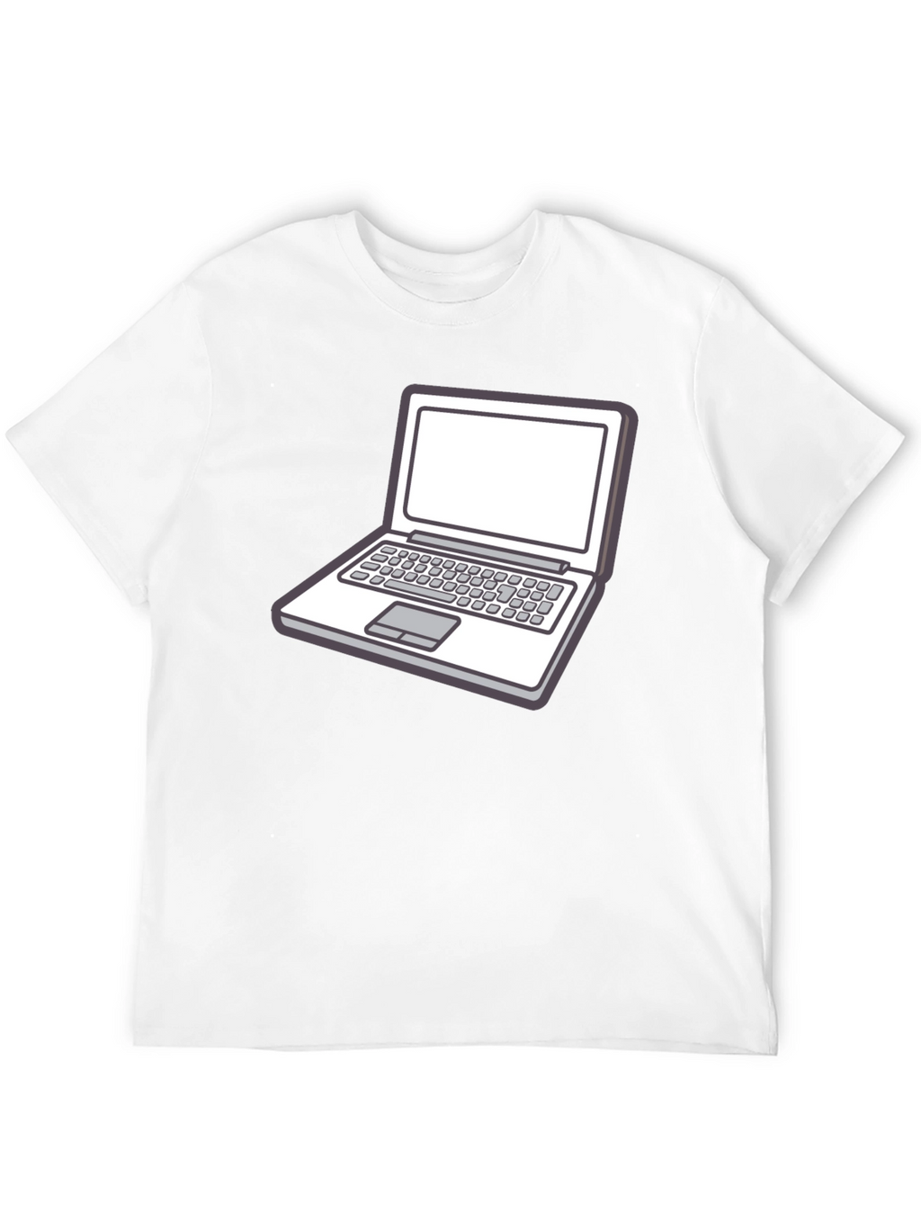 Laptop Graphic Tee - Stylish Geek Chic T-Shirt