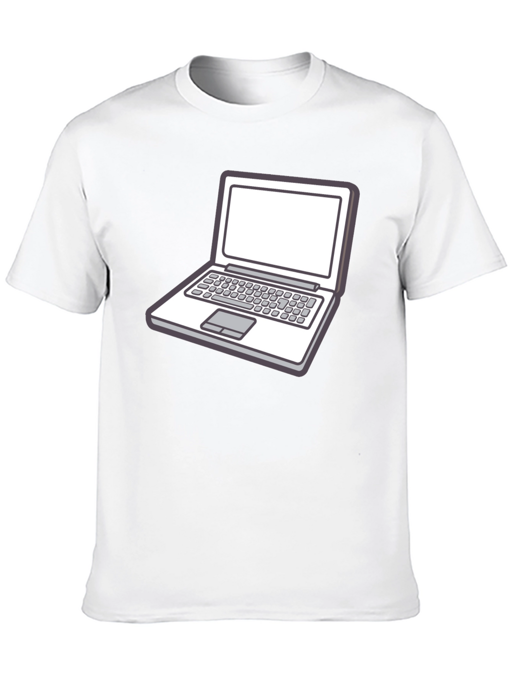 Laptop Graphic Tee - Stylish Geek Chic T-Shirt