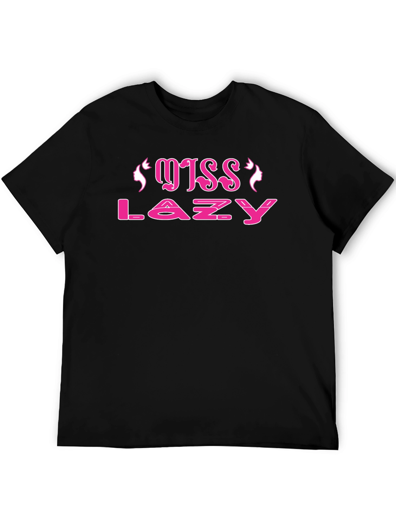 Miss Lazy Black Cotton Tee