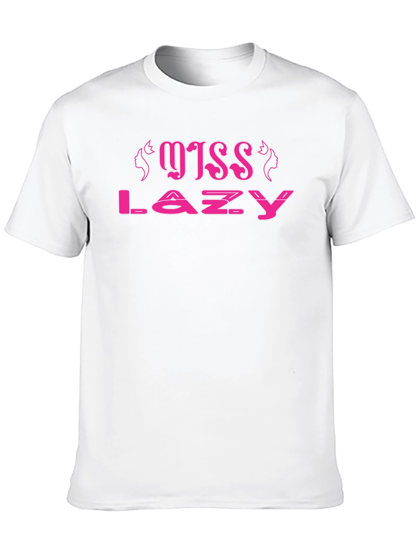 Miss Lazy Black Cotton Tee