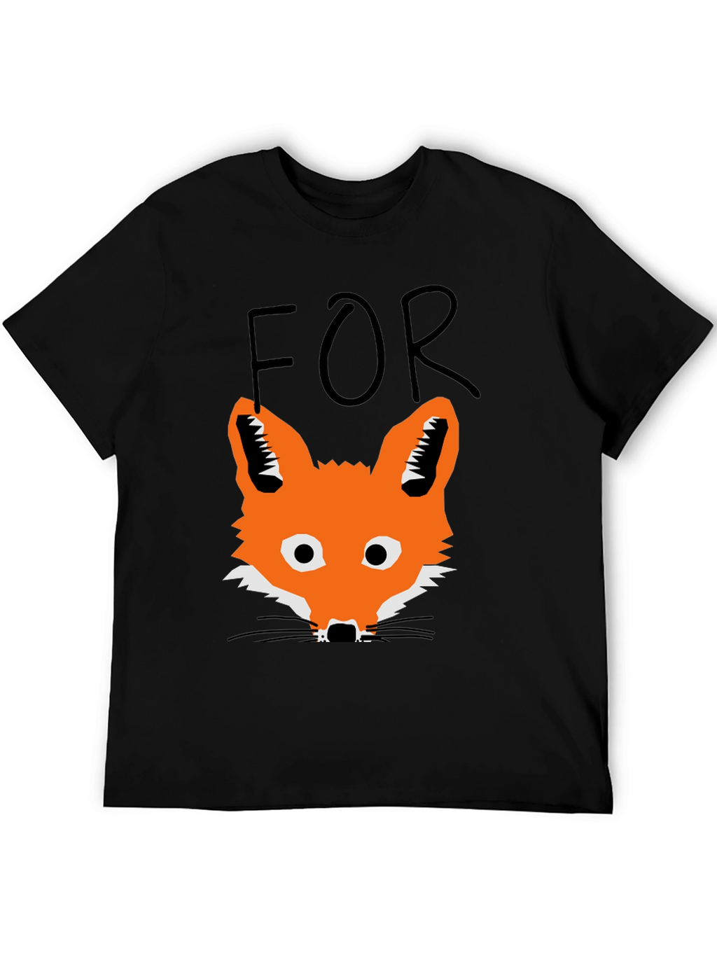 Fox T-Shirt - Mens Black Graphic Tee