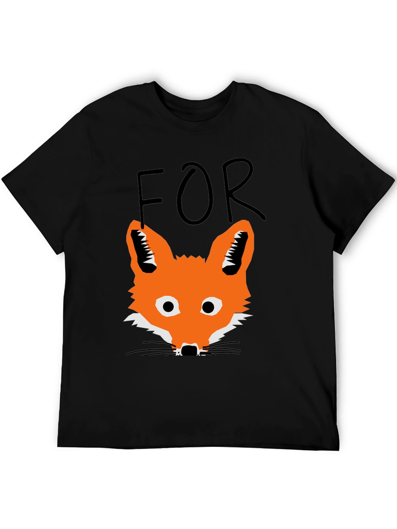 Fox T-Shirt - Mens Black Graphic Tee