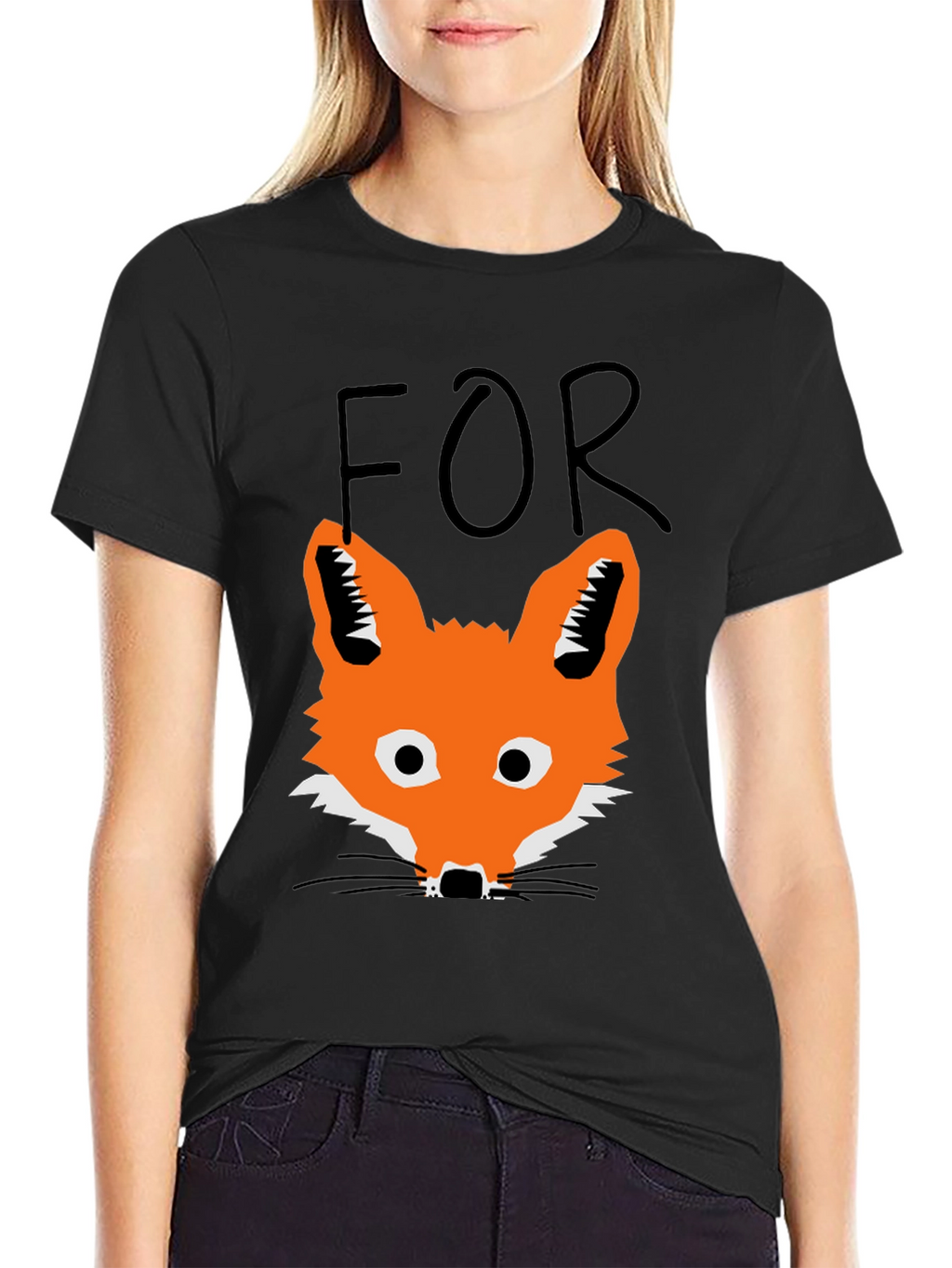 Fox T-Shirt - Mens Black Graphic Tee