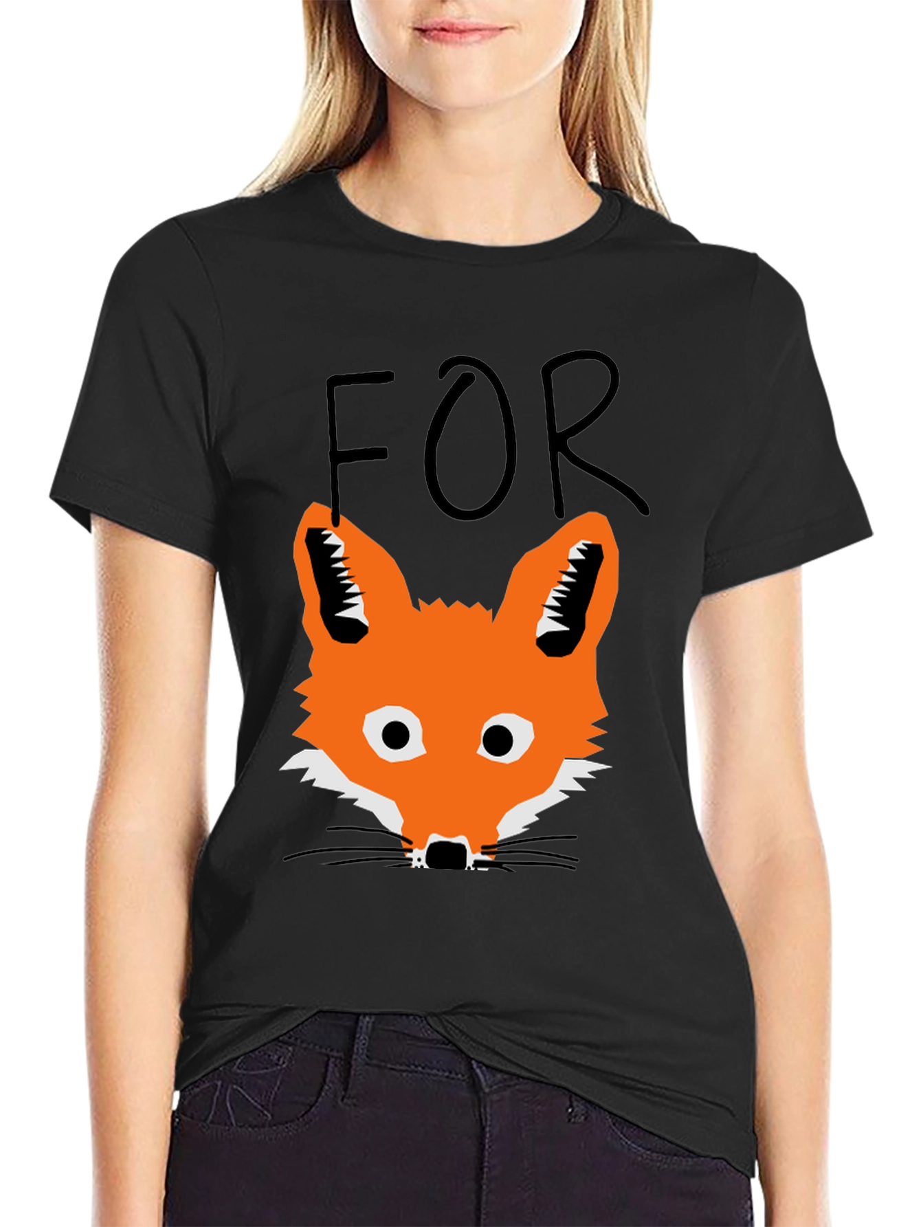 Fox T-Shirt - Mens Black Graphic Tee