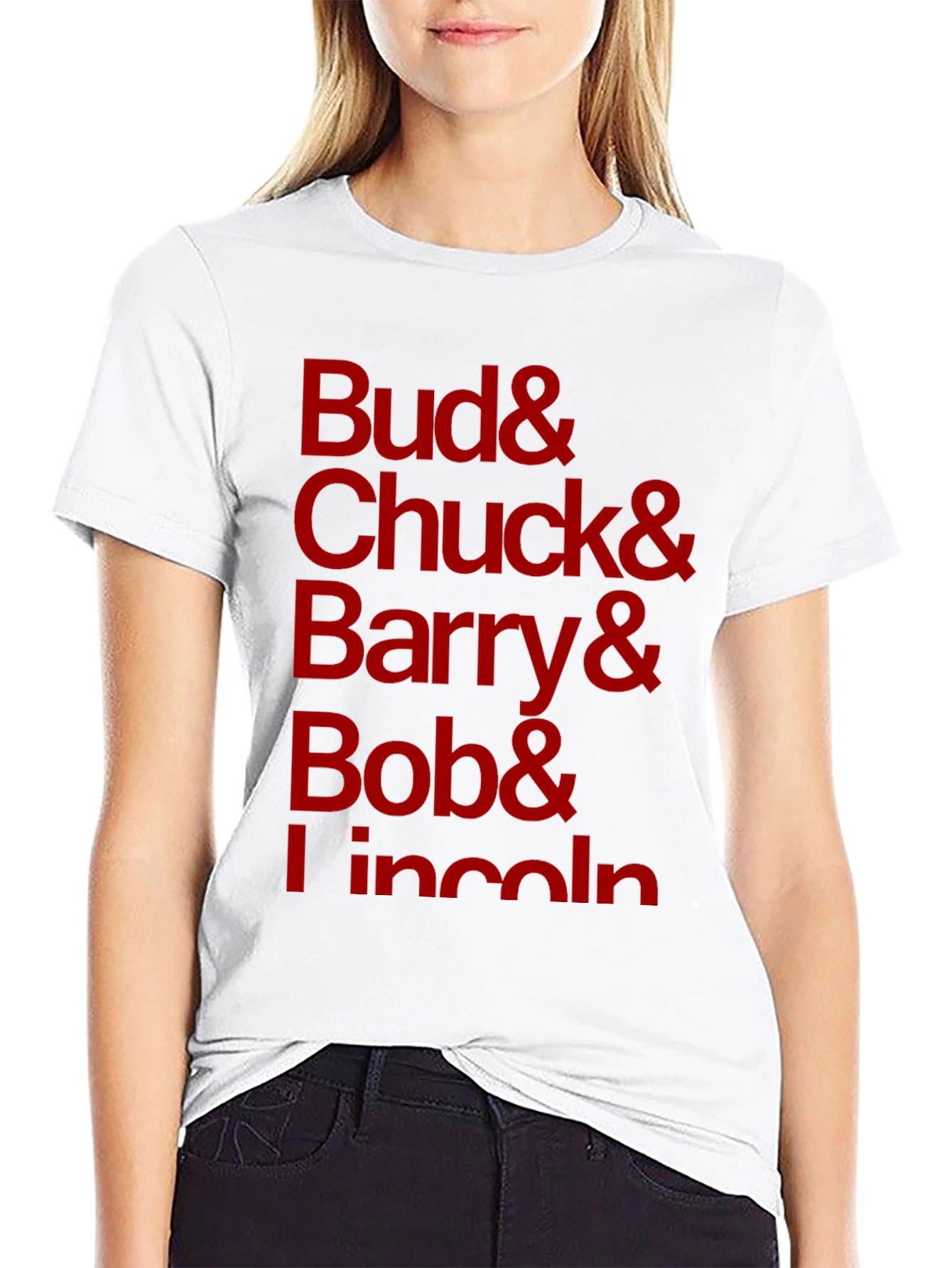 Bud Chuck Barry Bob Lincoln Black T-Shirt