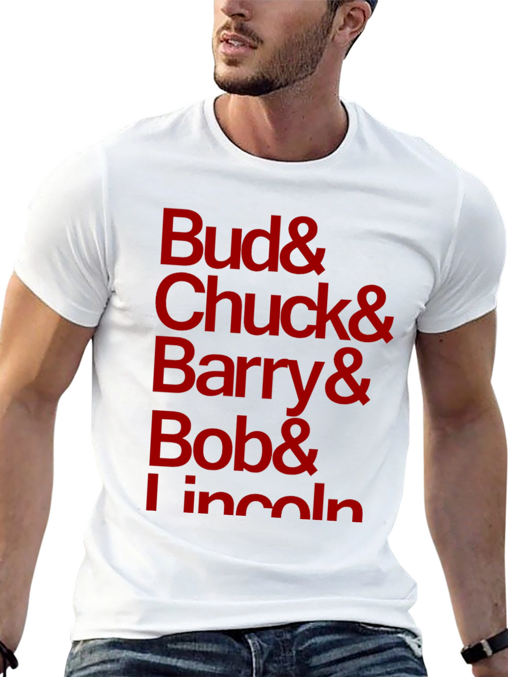 Bud Chuck Barry Bob Lincoln Black T-Shirt