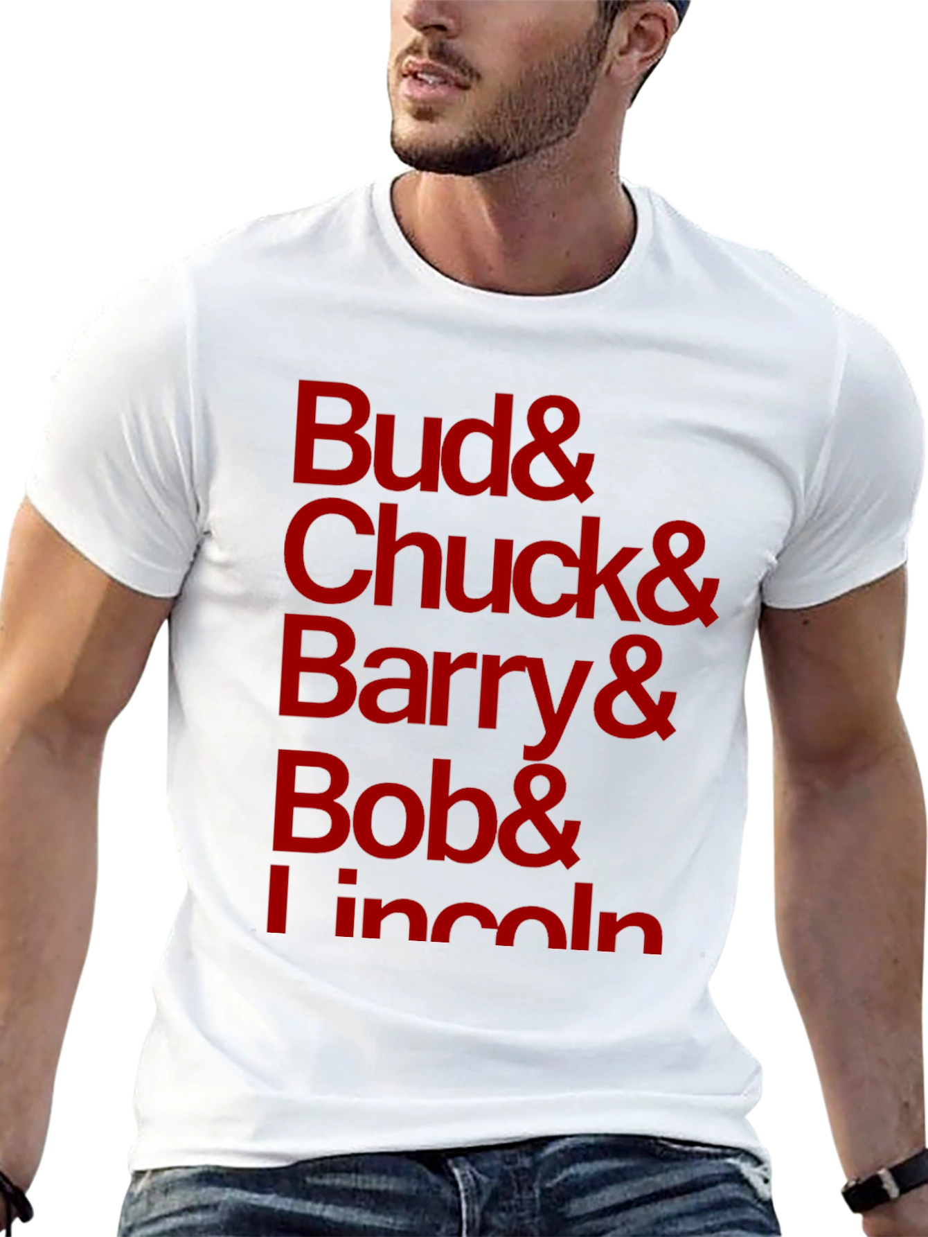 Bud Chuck Barry Bob Lincoln Black T-Shirt